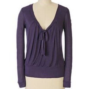 Anthropologie Bordeaux Paiva Purple Top, S